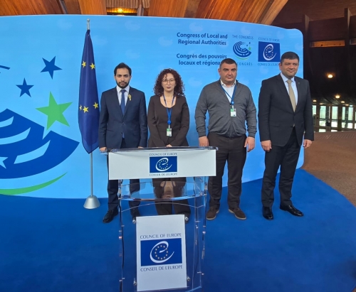 Armen Galjyan a prononcé un discours dans le cadre de la 50ᵉ session anniversaire du Congrès des pouvoirs locaux et régionaux du Conseil de l’Europe. Armen Galjyan a prononcé un discours dans le cadre de la 50ᵉ session anniversaire du Congrès des pouvoirs locaux et régionaux du Conseil de l’Europe.